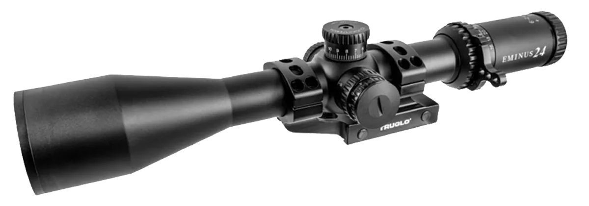 TruGlo TG-8562TLR EminusBlack Anodized 6-24x50mm 30mm Tube Dual Illuminated (Green/Red)TacPlex MOA Reticle