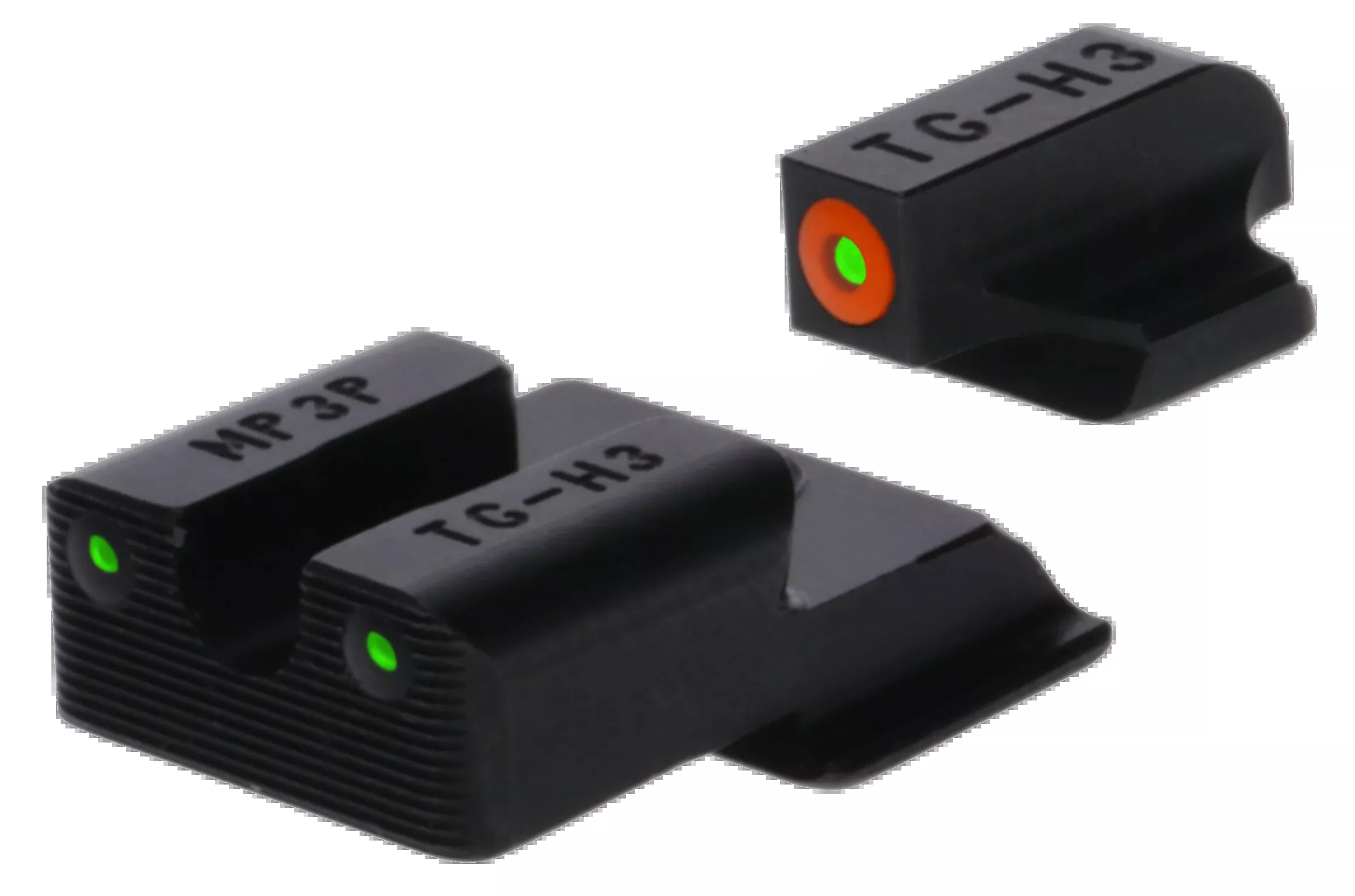 TruGlo Tritium Pro Night Sight Set for Smith & Wesson M&P 9 Shield EZ, Orange FocusLock Front Ring TG231MP4C