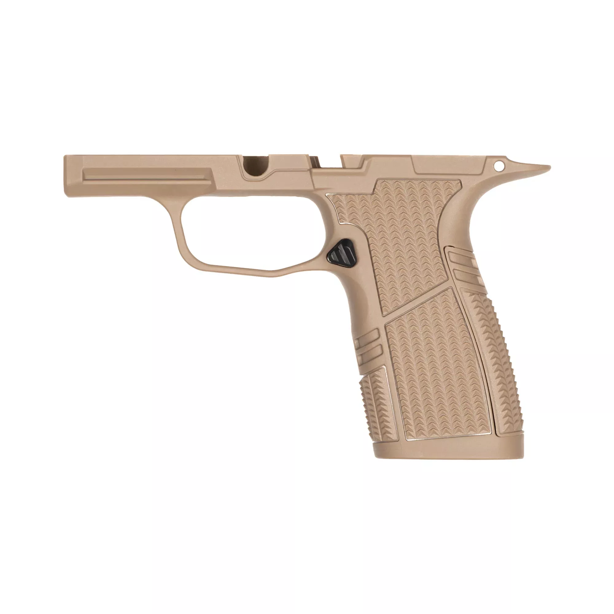 Tyrant CNC SIG Sauer P365 Grip Module, Snub Size FDE, accepts 17‑round XMacro mags – TD-P365GRM-SNUB-FDE