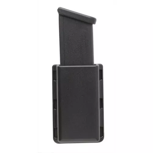 Uncle Mike's Kydex Single Magazine Case, Double-Row Polymer with Belt Clip, UNC50362