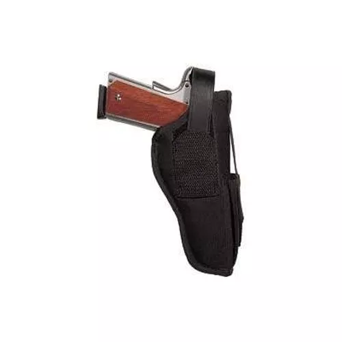 Uncle Mikes 70050 Sidekick Hip Holster with Mag Pouch 5 4.5"-5" Barrel Large Auto Nylon Black