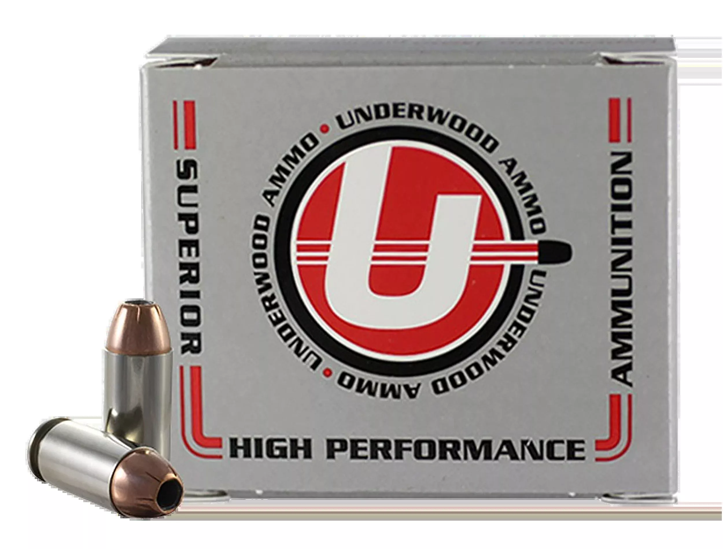 UNDERWOOD AMMO .40 S&W 155gr Hornady XTP Jacketed Hollow Point, Nickel-Plated Brass 223