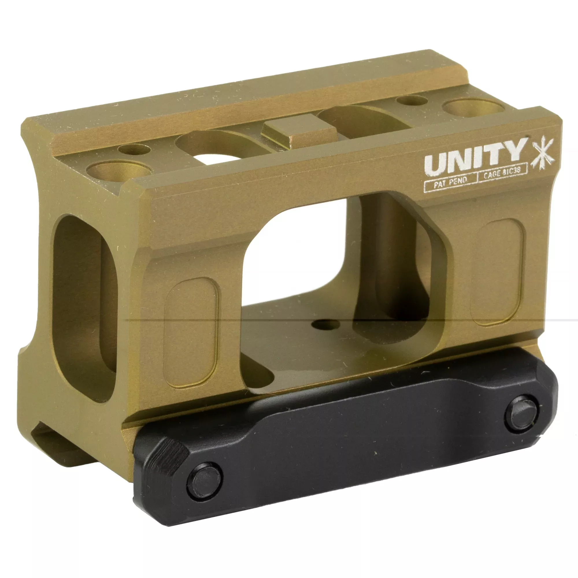 Unity Tactical FAST Micro-S Red Dot Mount, 2.26 in Optical Height, Tall Micro Compatible