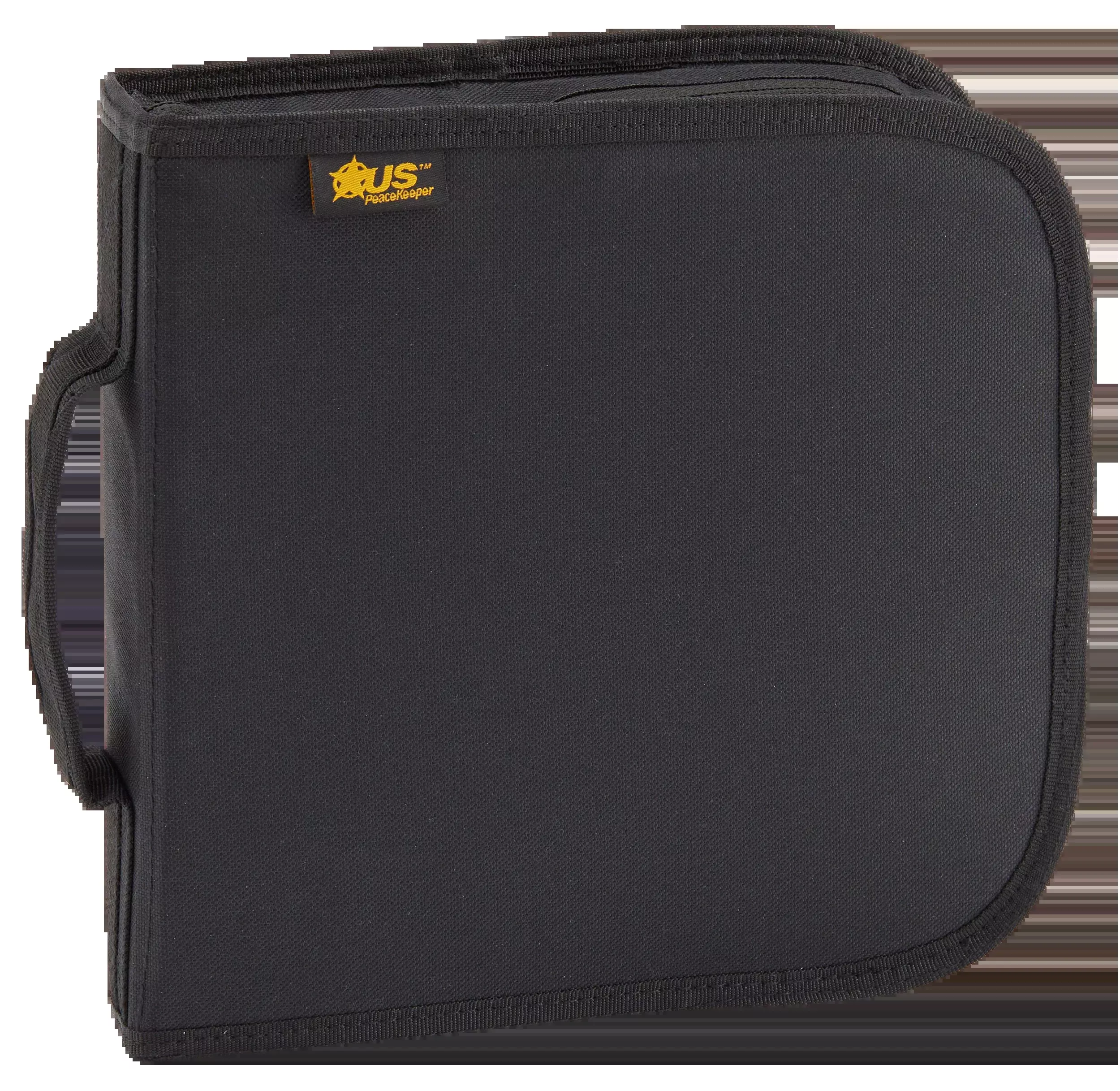 US PeaceKeeper Handgun Case, Black 600 Denier Polyester, Lockable, Holds 1 Handgun – P26208