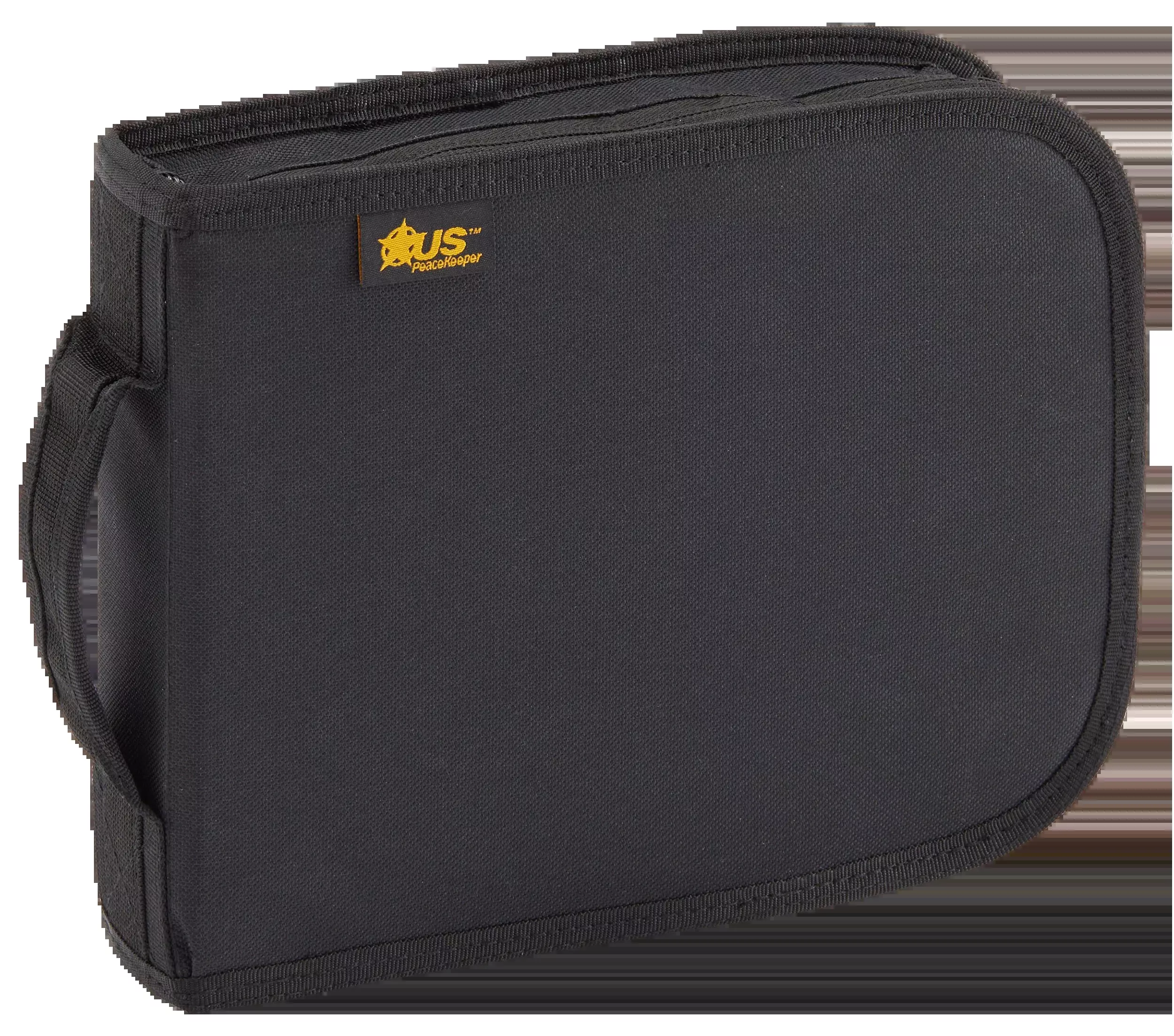US PeaceKeeper Handgun Case, Black Polyester, Holds 1 Handgun, Padded Interior, P26108
