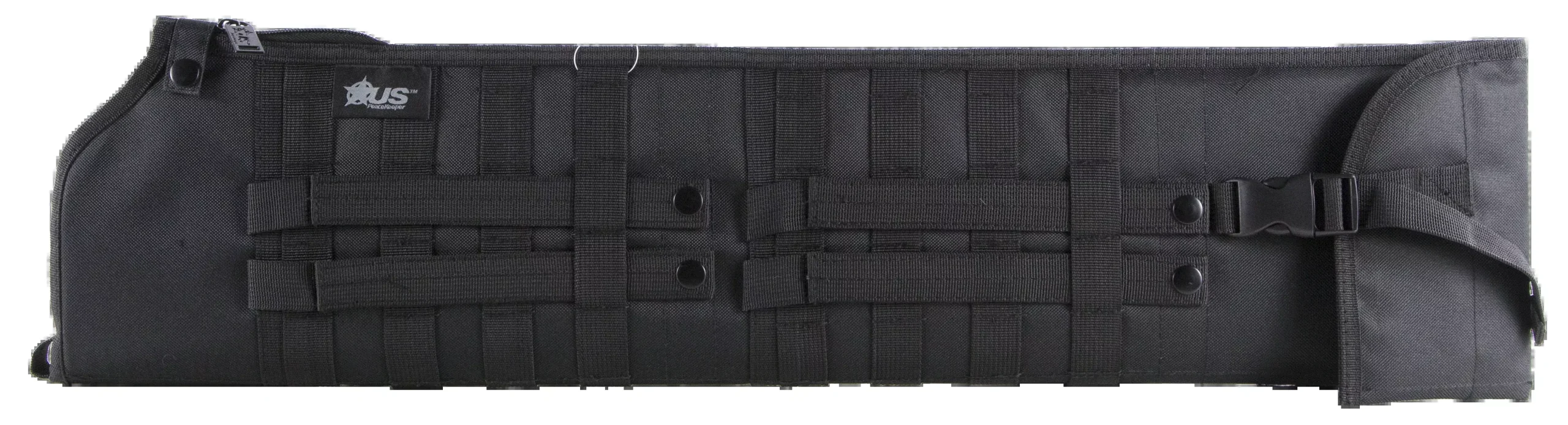 US PeaceKeeper Shotgun Scabbard, Black 600 Denier Polyester with Webbing & Shoulder Strap, P13035
