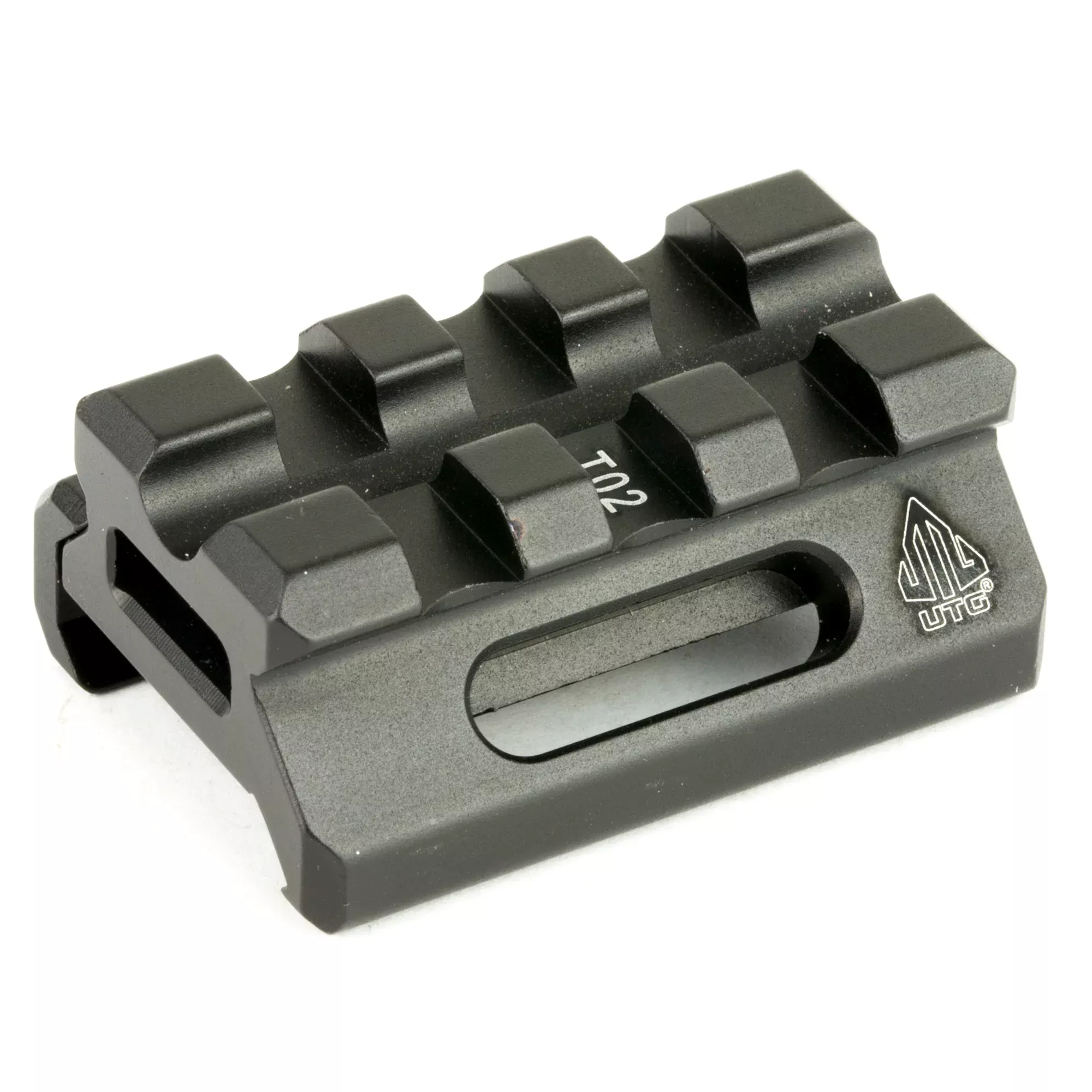 UTG Super Slim Picatinny Riser Mount, 0.5 inch Height, 3-Slot Lightweight Aluminum — MT-RSX5S