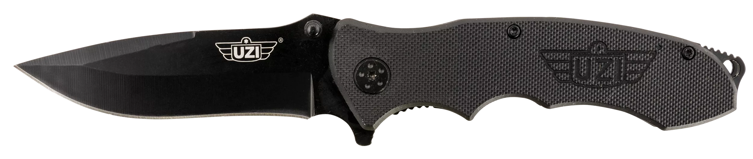 Uzi Accessories UZKFDR006 UZI Responder VI Black, Stainless-Steel Blade