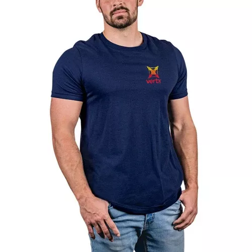 Vertx Road Less Taken Graphic Tee, Blue XL, Soft Cotton-Poly Blend, Relaxed Fit VTXF1VTX9041NAXLARGE