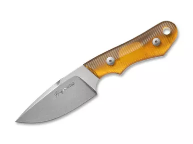 Viper Knives Handy Fixed Blade Knife - 3.3" CPM-MagnaCut Satin Drop Point Blade, 3D Machined Ultem Handles, Black Kydex Sheath - VT4040UT