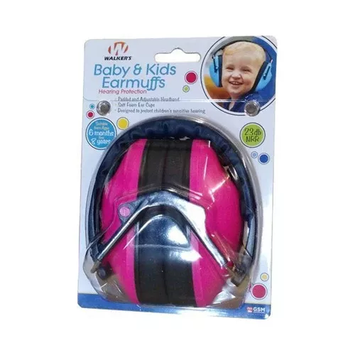 Walker's Game Ear Baby & Kids Hearing Protection Earmuffs, 23 NRR Adjustable Headband WLKGWPFKDMPK