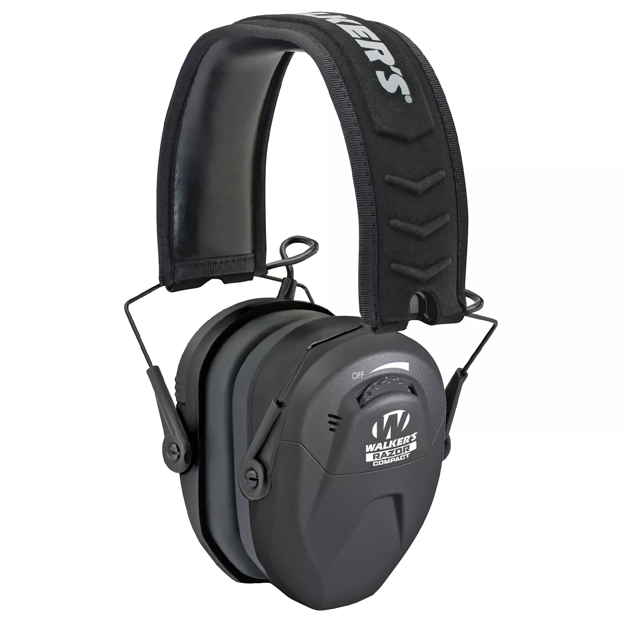 Walker's Razor Compact Electronic Shooting Earmuff with Low-Profile Cups & Foldable Design GWP-CRSEM