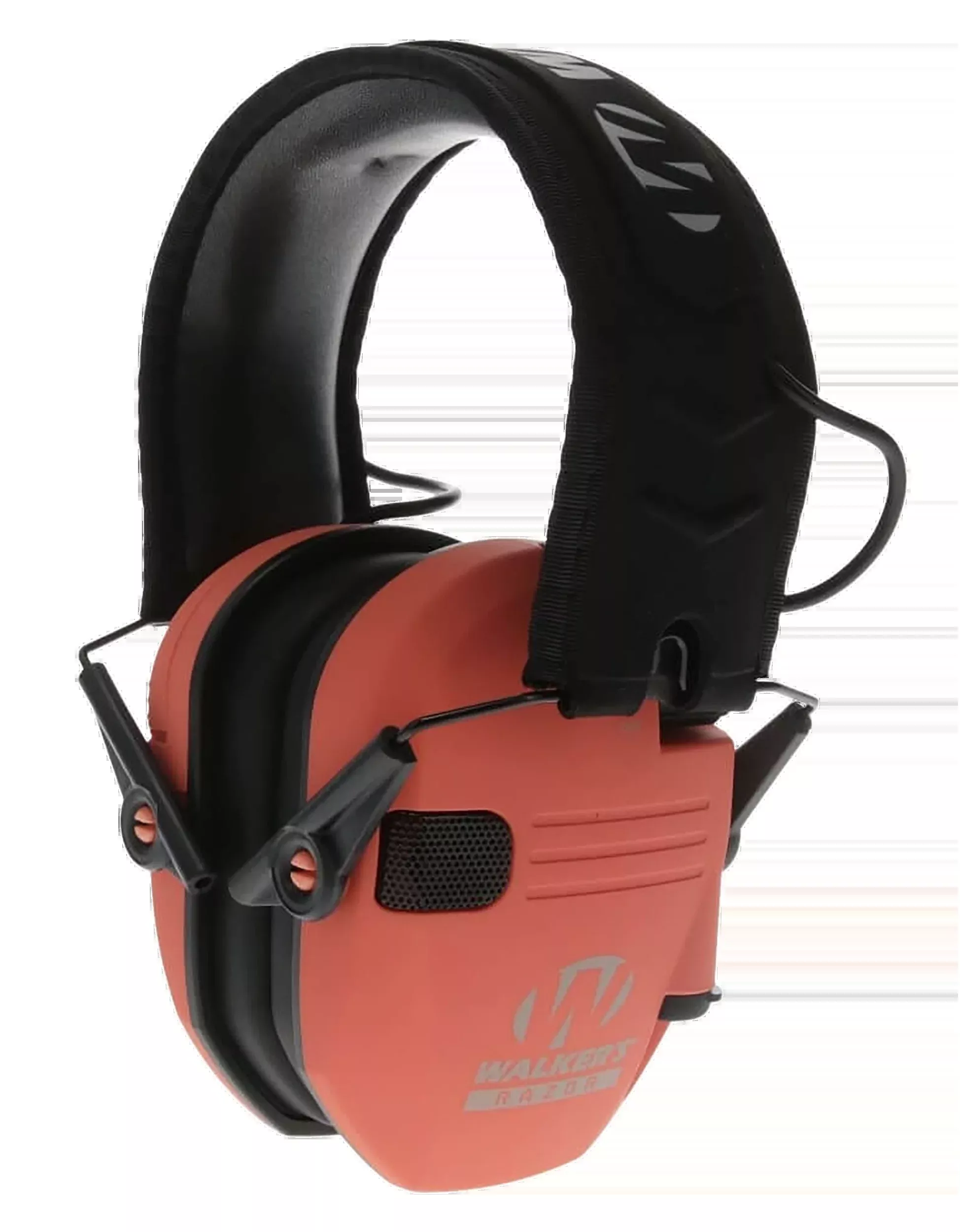 Walkers Game Ear Razor Slim Electronic Earmuff, 23 dB Noise Reduction Rating, Over-the-Head, Coral/Black – GWPRSEMCOR