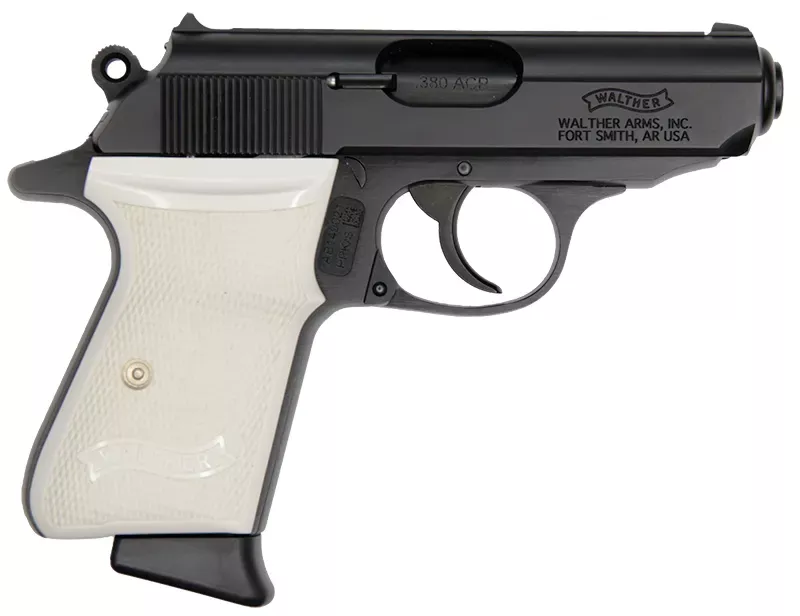 Walther Arms | PPK/S | 380 ACP | 3.3" Barrel | Fixed Sights | Blue-White Grip | 6‑rd Magazine