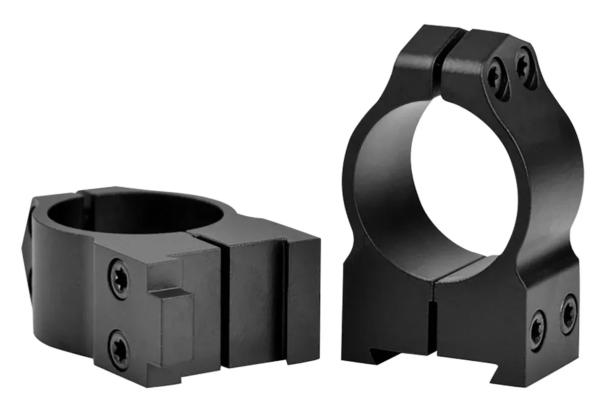 Warne 1BM MaximaMatte Black Steel 1" Tube Medium Vertical Split Dovetail, 0 MOA Fits CZ 550