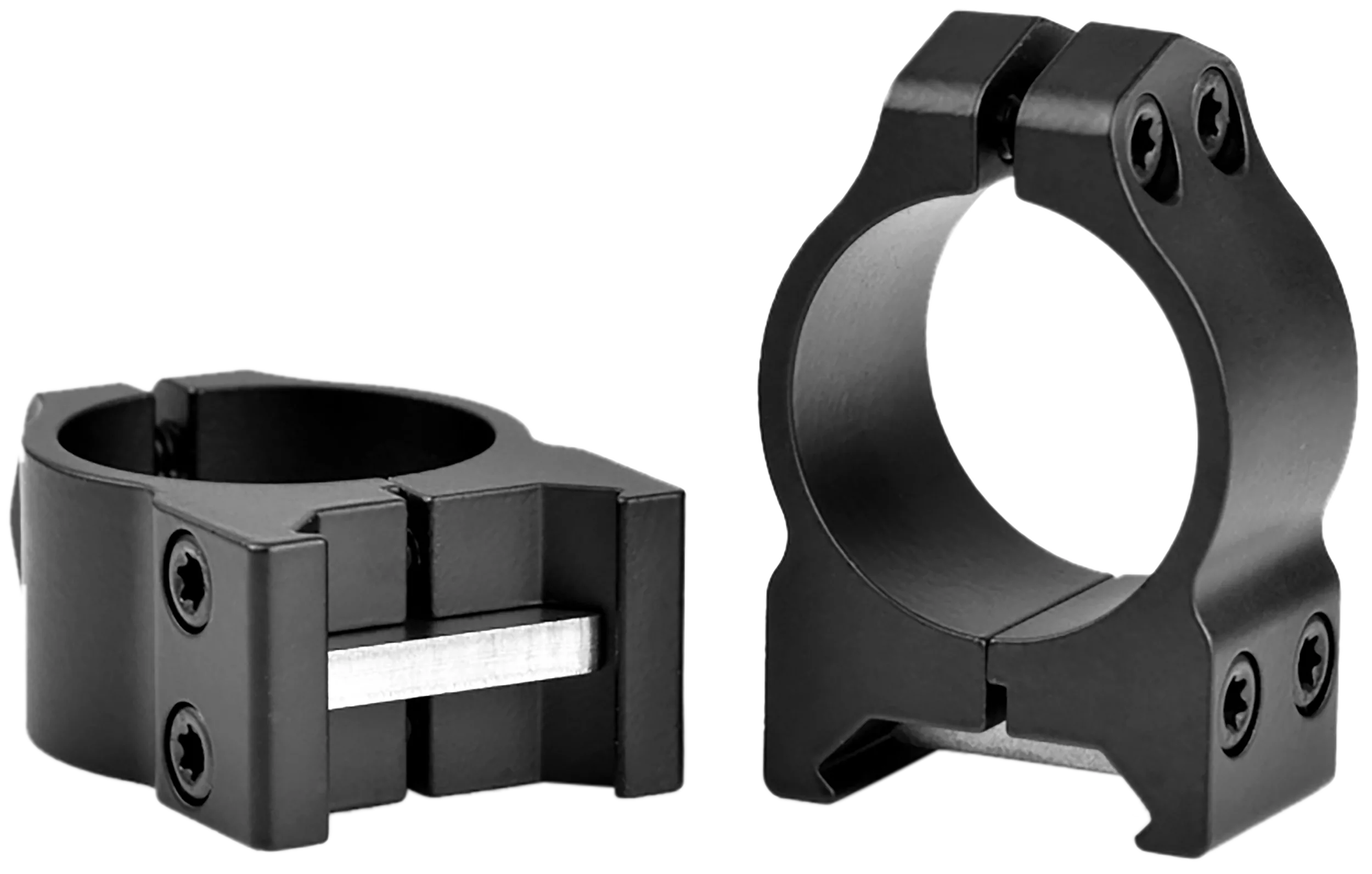 Warne 200M Vertical Rings Maxima Matte Black 1" Low 0 MOA