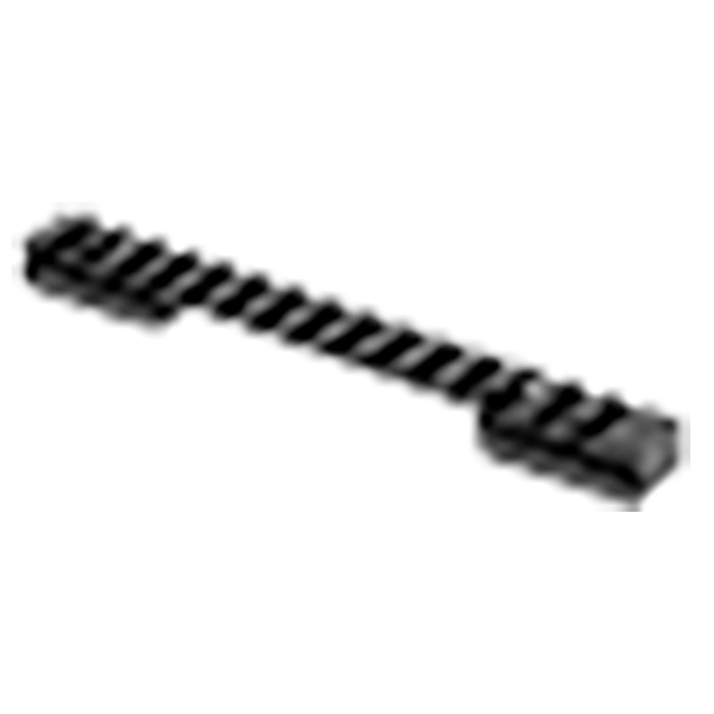Warne 7643M Mountain Tech Tactical Rail Black Anodized Aluminum Browning X-Bolt 2/X-Bolt Magnum, Magnum Action, 0 MOA