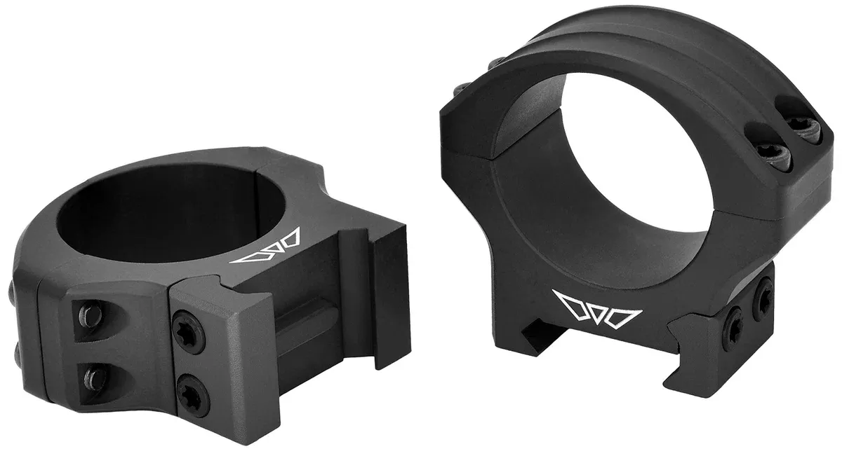Warne 8513M HyperLite Hyperlite Matte Black MagnaFusion Alloy 30mm Tube Low Maxima/Weaver/Picatinny