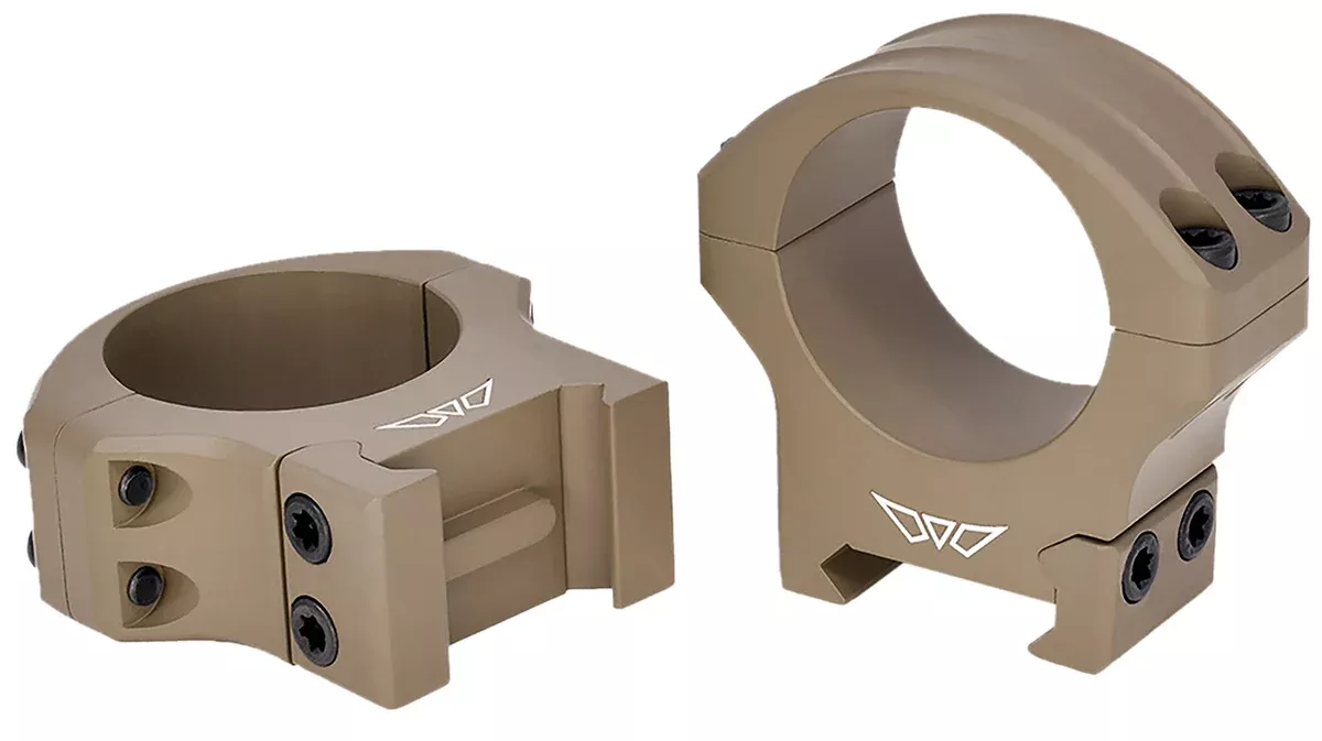 Warne 8521DE HyperLiteDark Earth Cerakote MagnaFusion Alloy 34mm Tube Maxima/Weaver/Picatinny