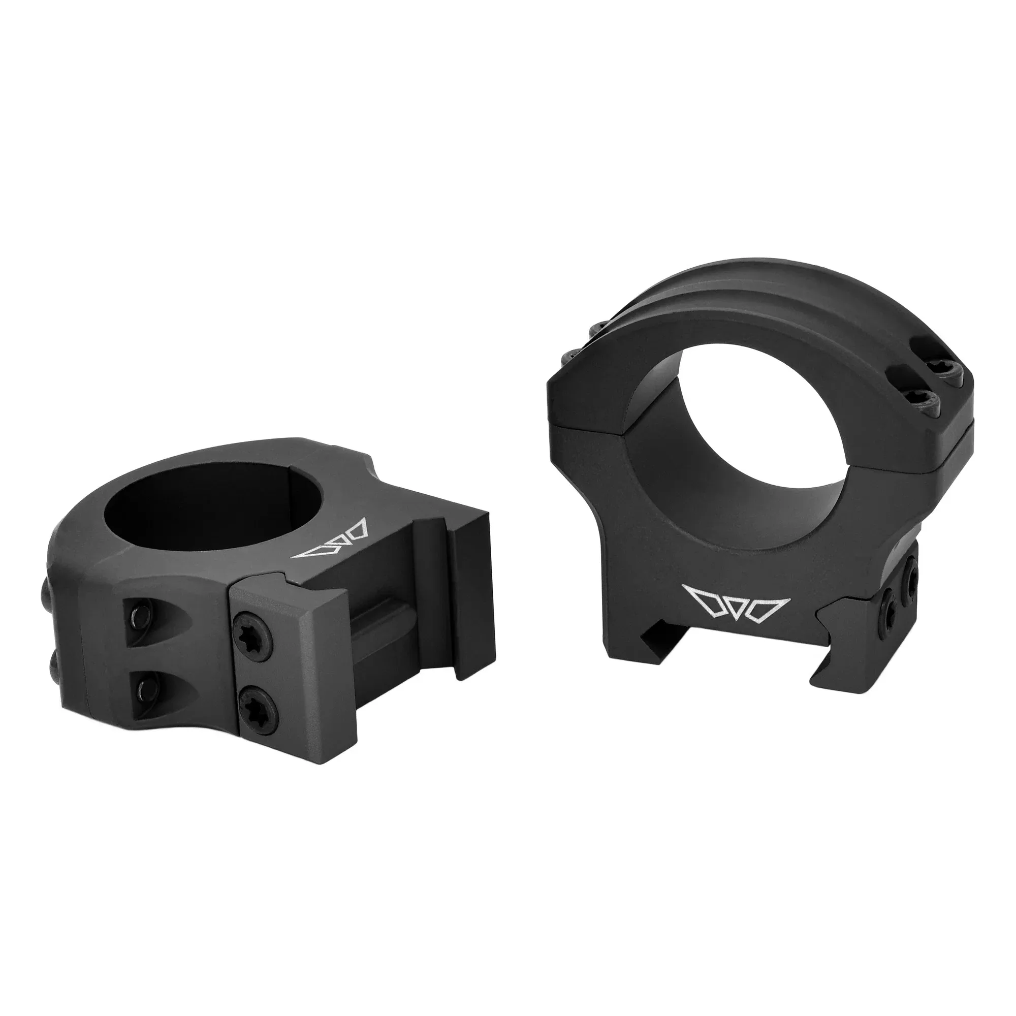 Warne HyperLite 1-inch Medium Scope Rings, MagnaFusion Alloy, Matte Black, 8501M