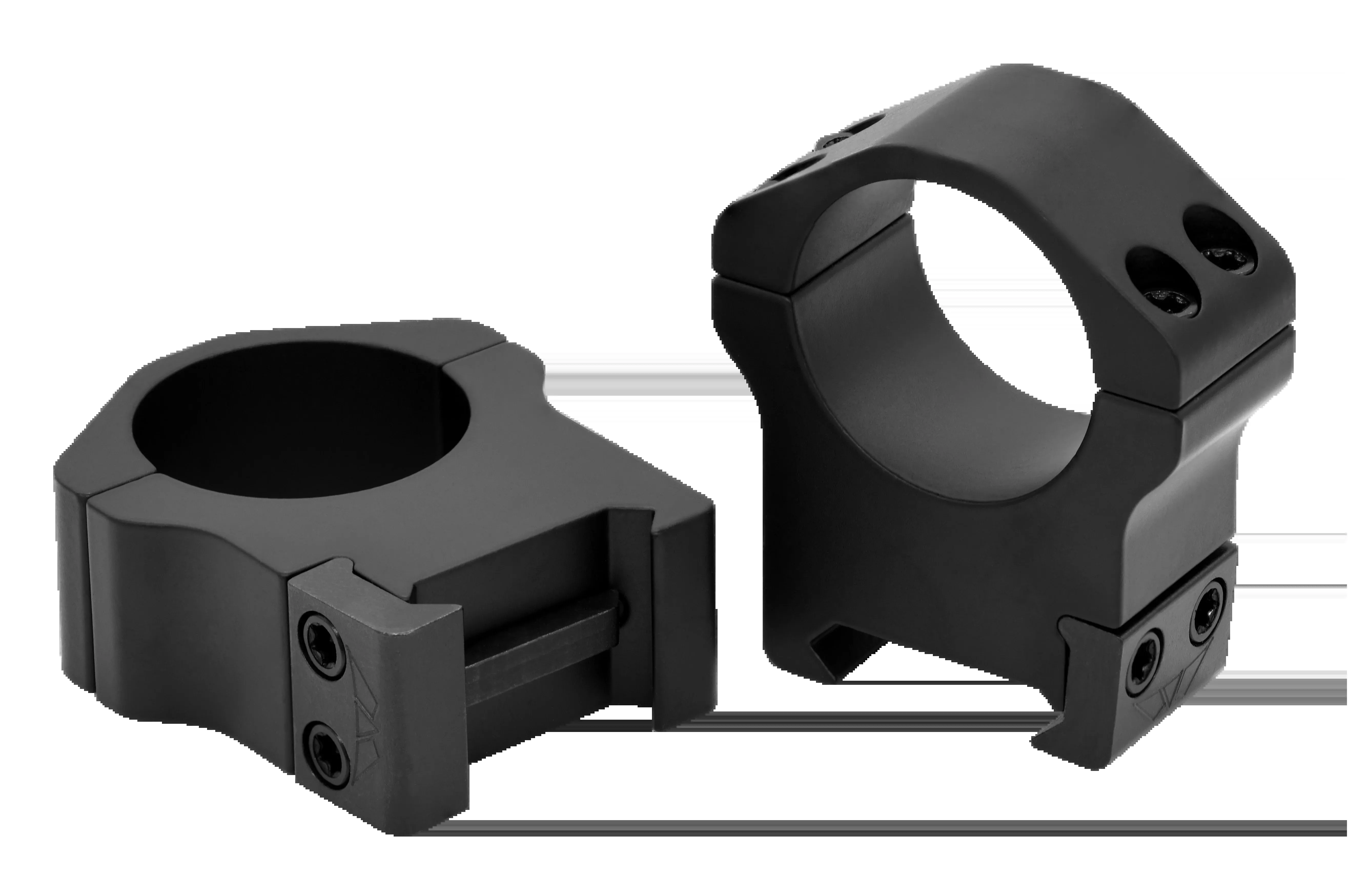Warne Maxima Horizontal Scope Rings, 1 inch High, Matte Black, Picatinny/Weaver – 502M