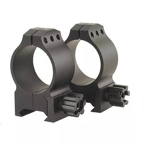 Warne Maxima Tactical 30mm Fixed Scope Rings Medium Matte Black 614M