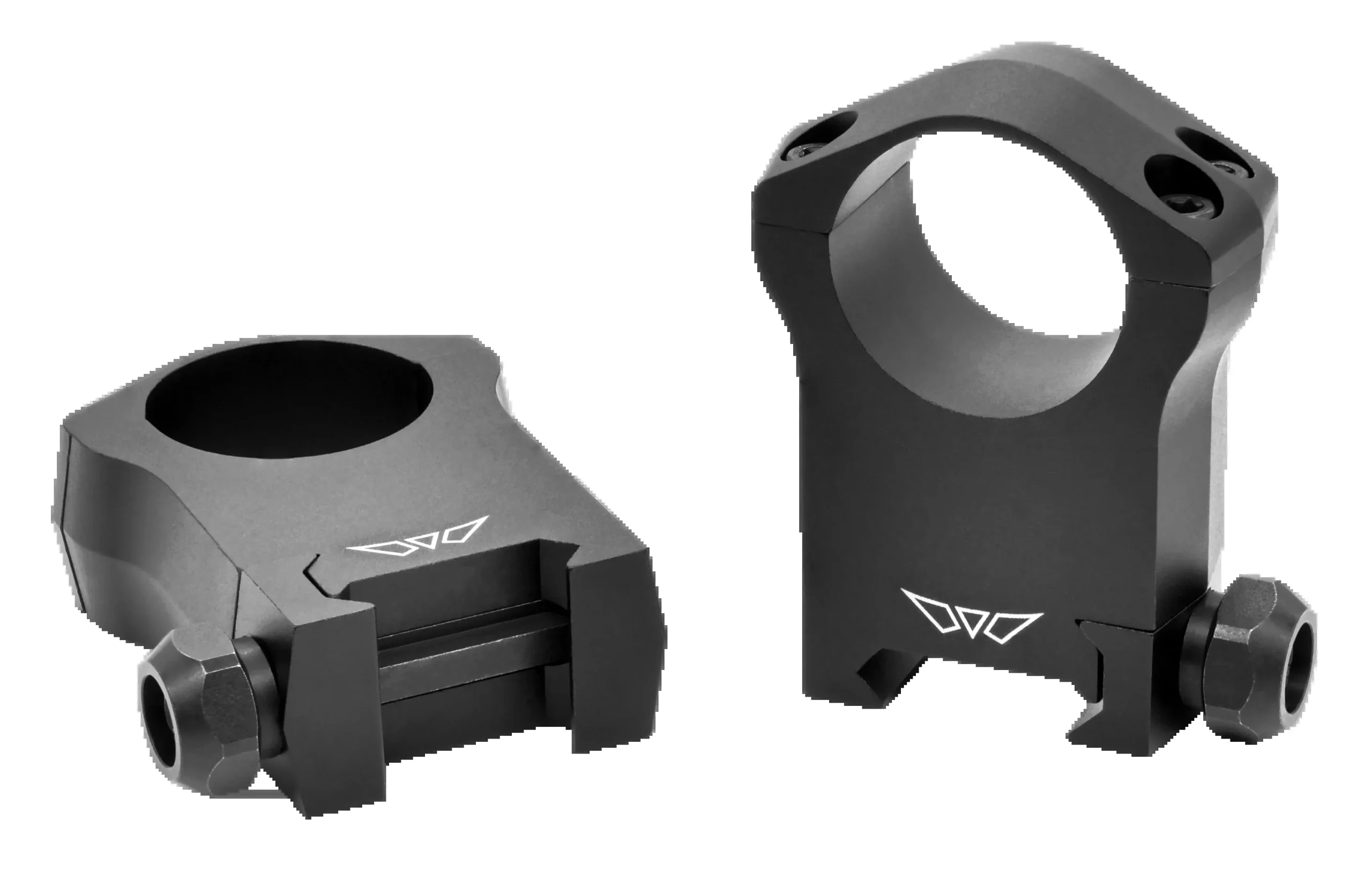 Warne Mountain Tech Scope Rings – 1 inch Ultra High, Matte Black, 0 MOA, lightweight precision – 7204M