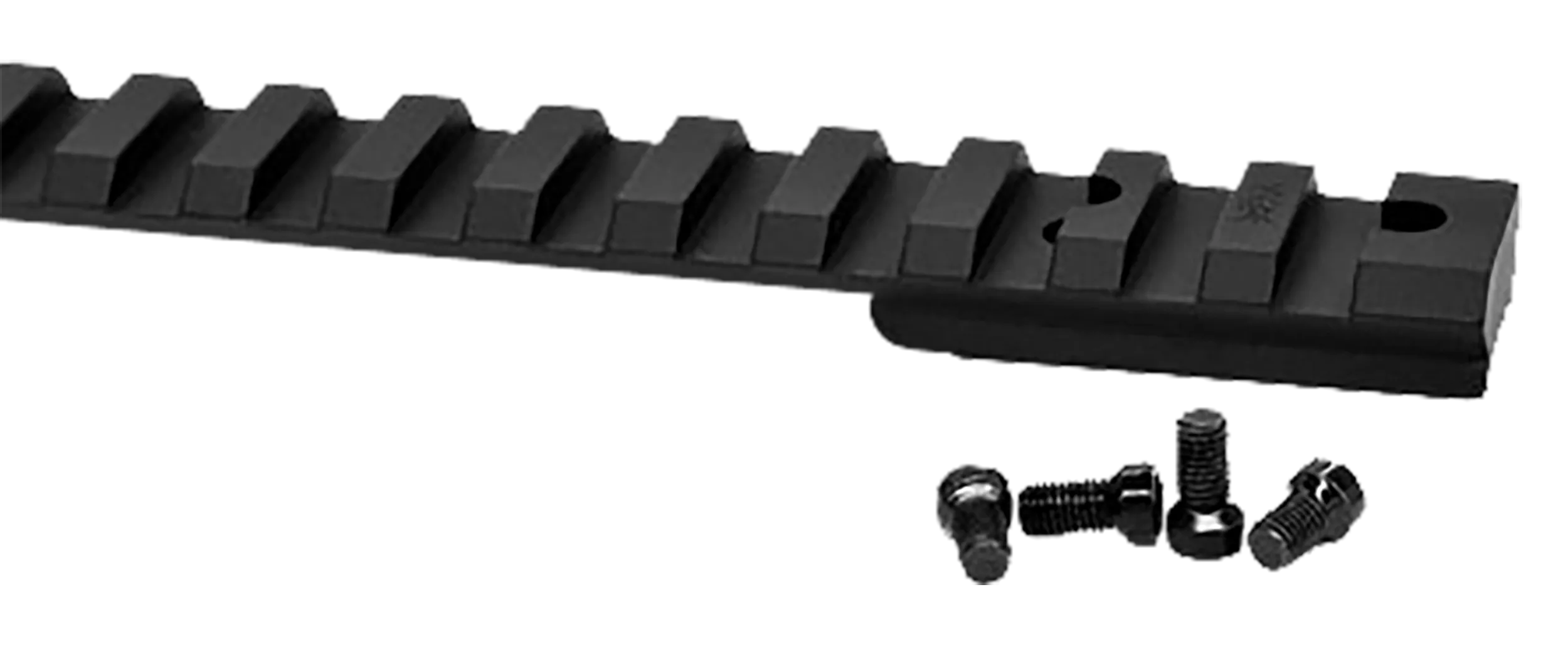 Warne V45020MOA Vapor Picatinny Rail Black Anodized Aluminum Howa 1500/Weatherby Vanguard Except Weatherby MK V Short Action, 20 MOA