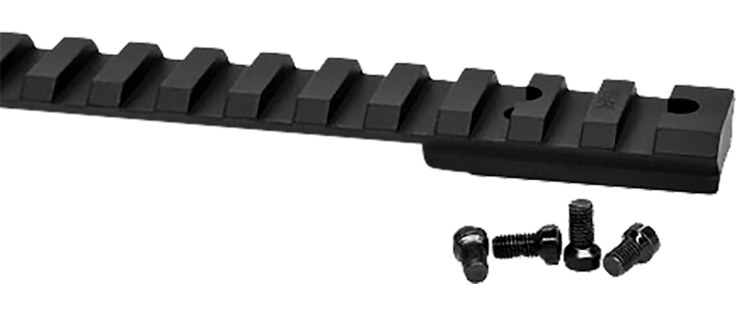 Warne V450M Vapor Picatinny Rail Black Anodized Aluminum Howa 1500/Weatherby Vanguard Except Weatherby MK V Short Action, 0 MOA