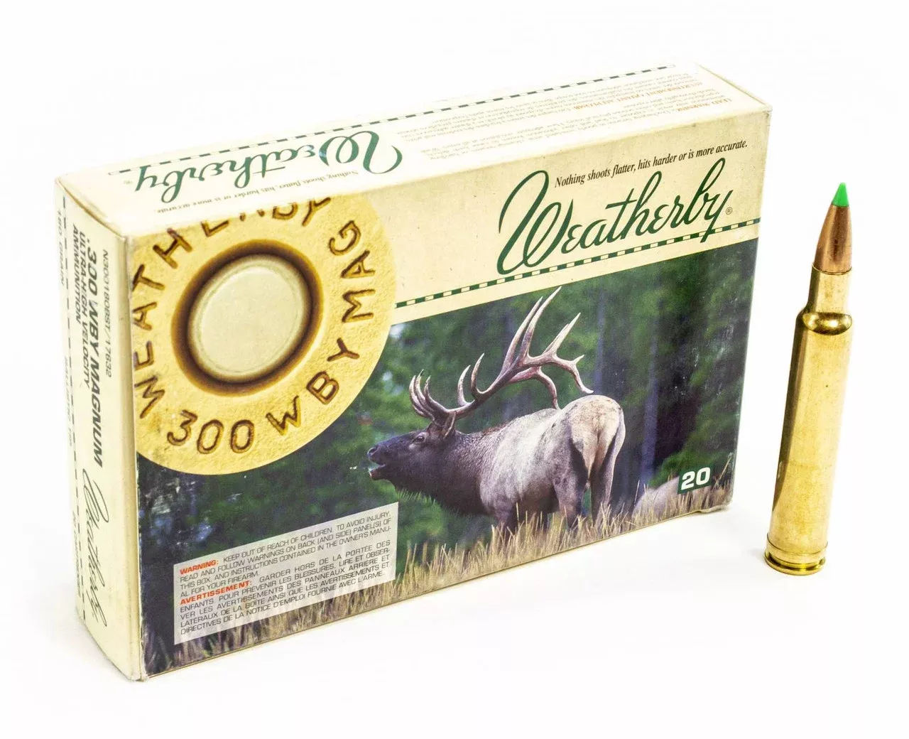 Weatherby 300 Wthby Mag 180gr Select Plus 3 Nosler Ballistic Tip (NBT) 20rds