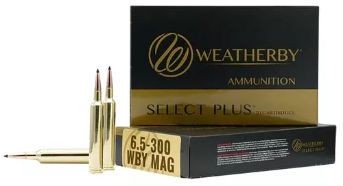 Weatherby F653130SCO Select Plus6.5x300WthbyMag 130gr Swift Scirocco II 20 Per Box/10 Case