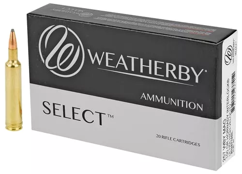 Weatherby H257100IL Select257WthbyMag 100gr Hornady Interlock 20 Per Box/10 Case