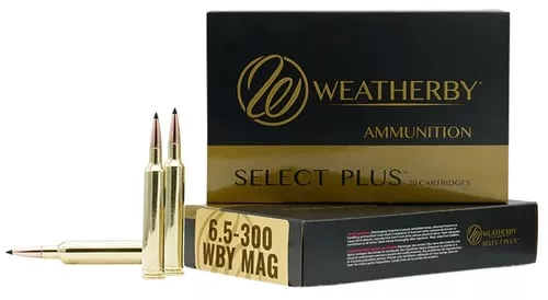Weatherby R653156EH Select Plus6.5x300WthbyMag 156gr Berger Extreme Outer Limits Elite 20 Per Box/10 Case