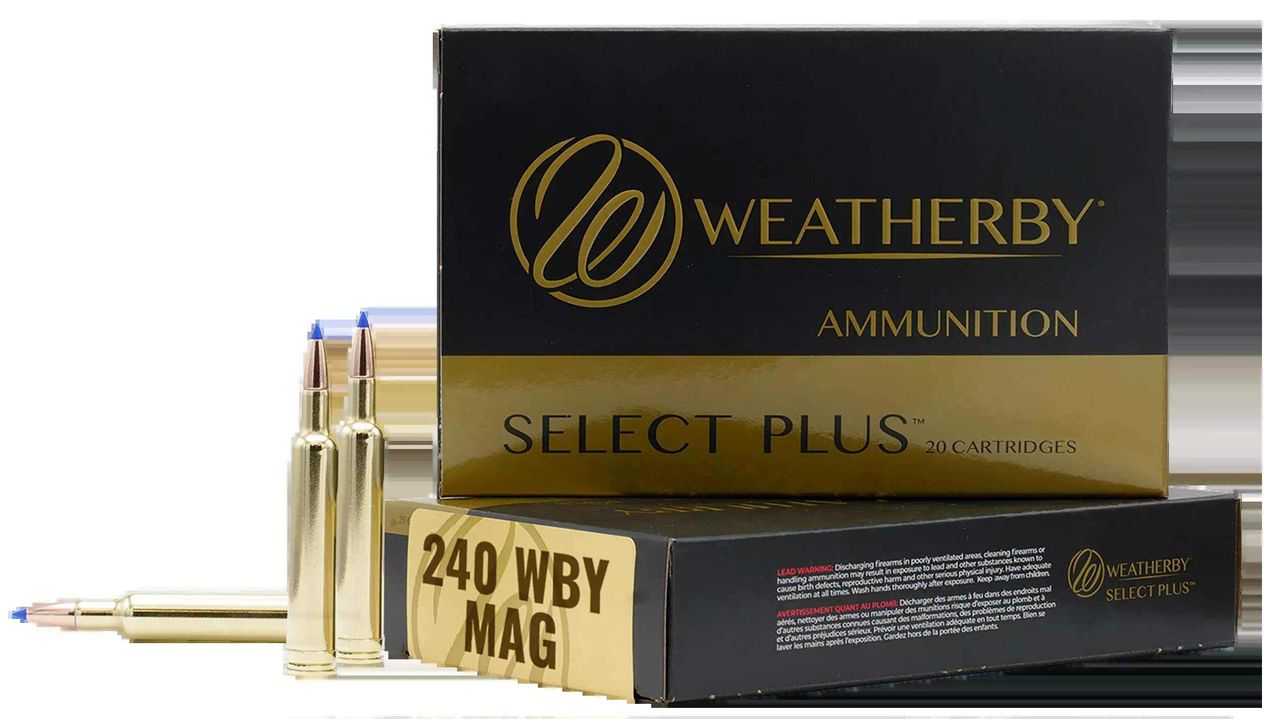 Weatherby Select Plus 240 WBY Mag 80gr Barnes Tipped TSX Lead Free 20rd - Box or Case