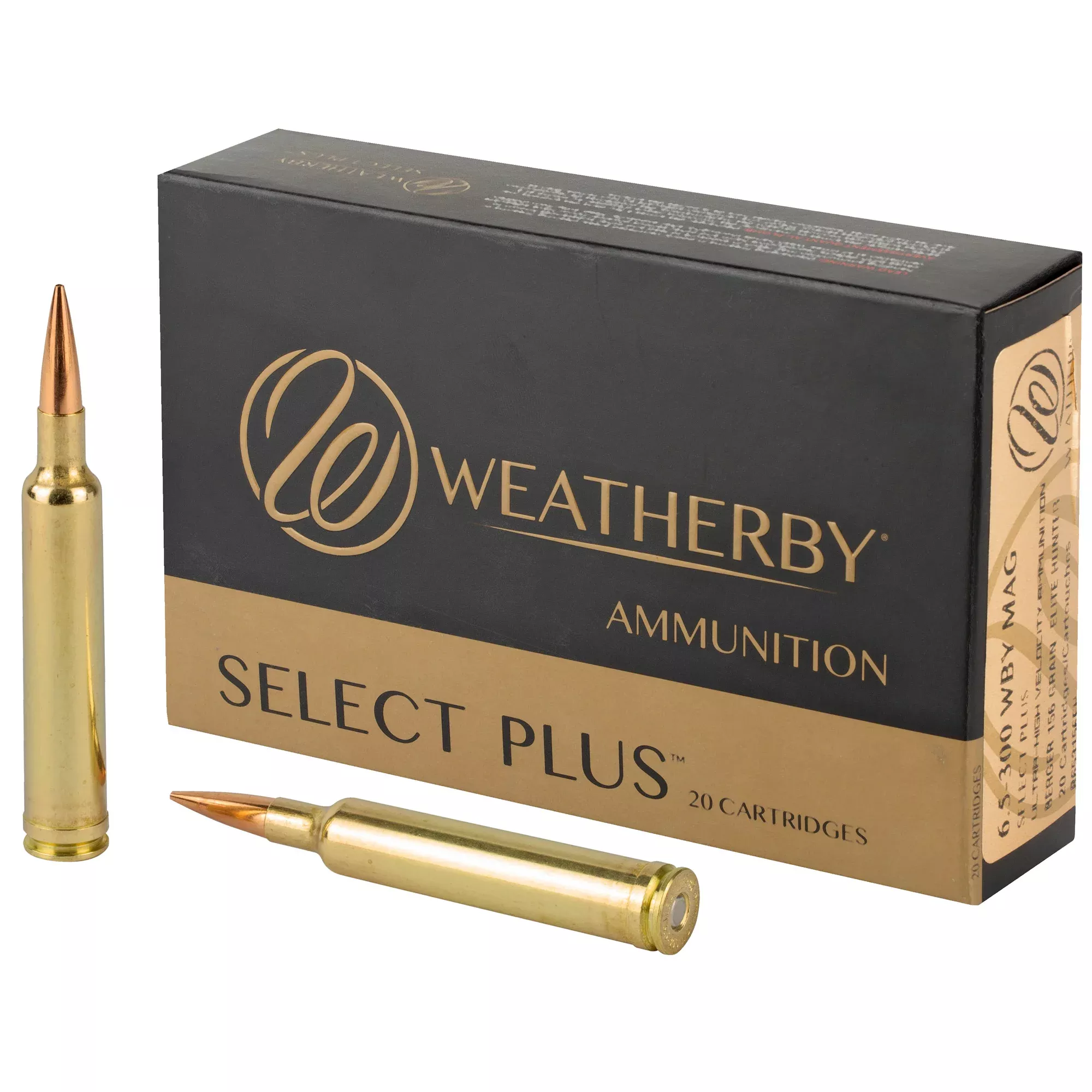 Weatherby Select Plus 6.5-300 Weatherby Magnum 156gr Berger EOL Elite Hunter Ammo 20ct R653156EH
