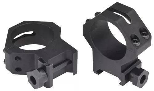 Weaver Mounts 48366 Four-Hole Skeleton RingsMatte Black 30mm High