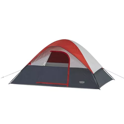 Wenzel 5 Person Dome Tent Red/Gray/White