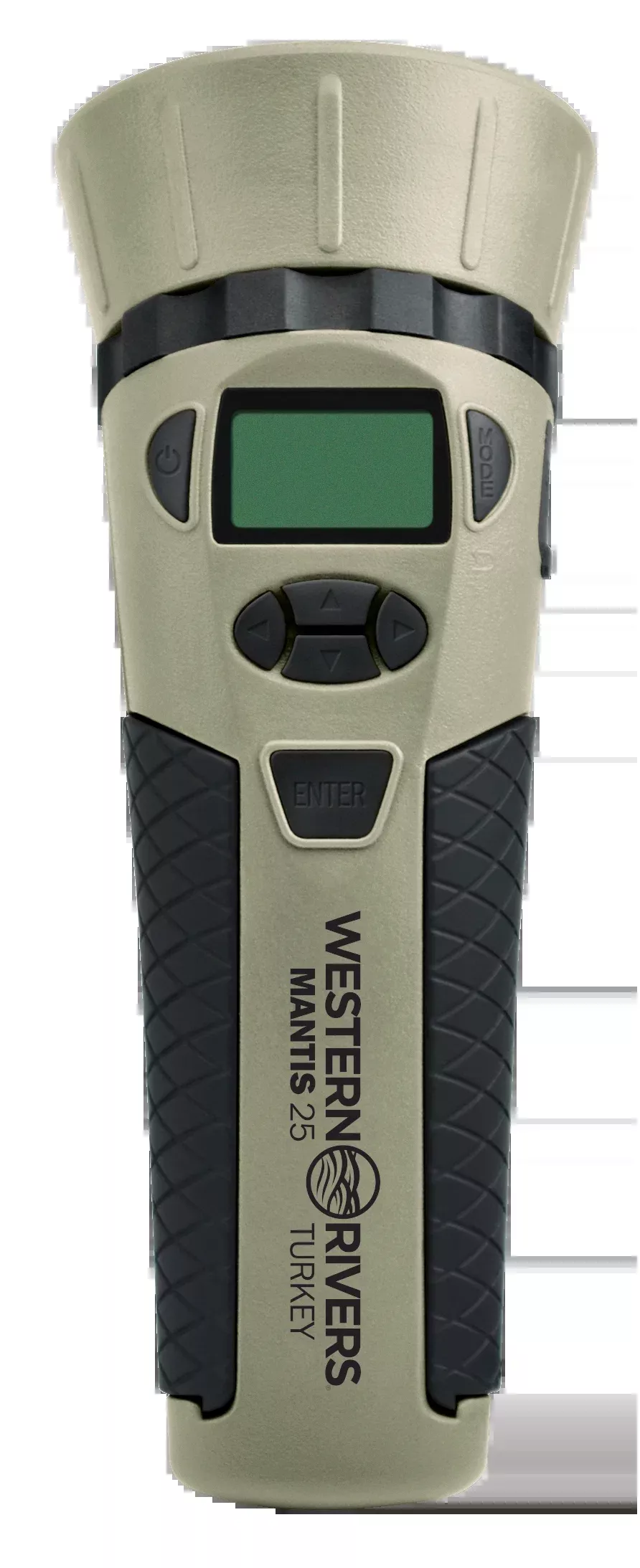 Western Rivers Mantis 25 Electronic Turkey Call 25 Preloaded Sounds Tan
