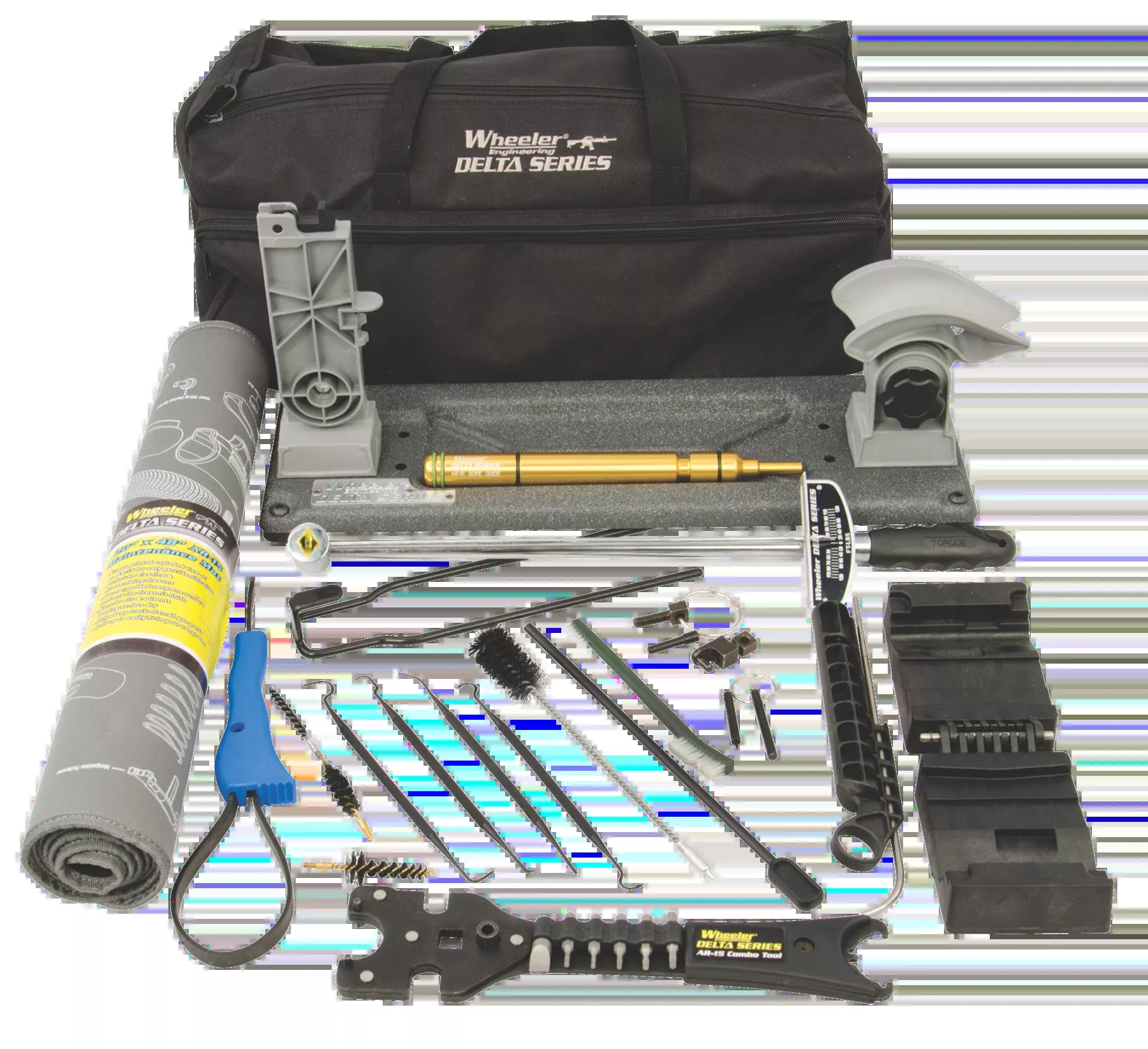 Wheeler Delta Series AR Armorer's Professional Kit, 19-Piece Tool Set for AR-15/M16, 156555