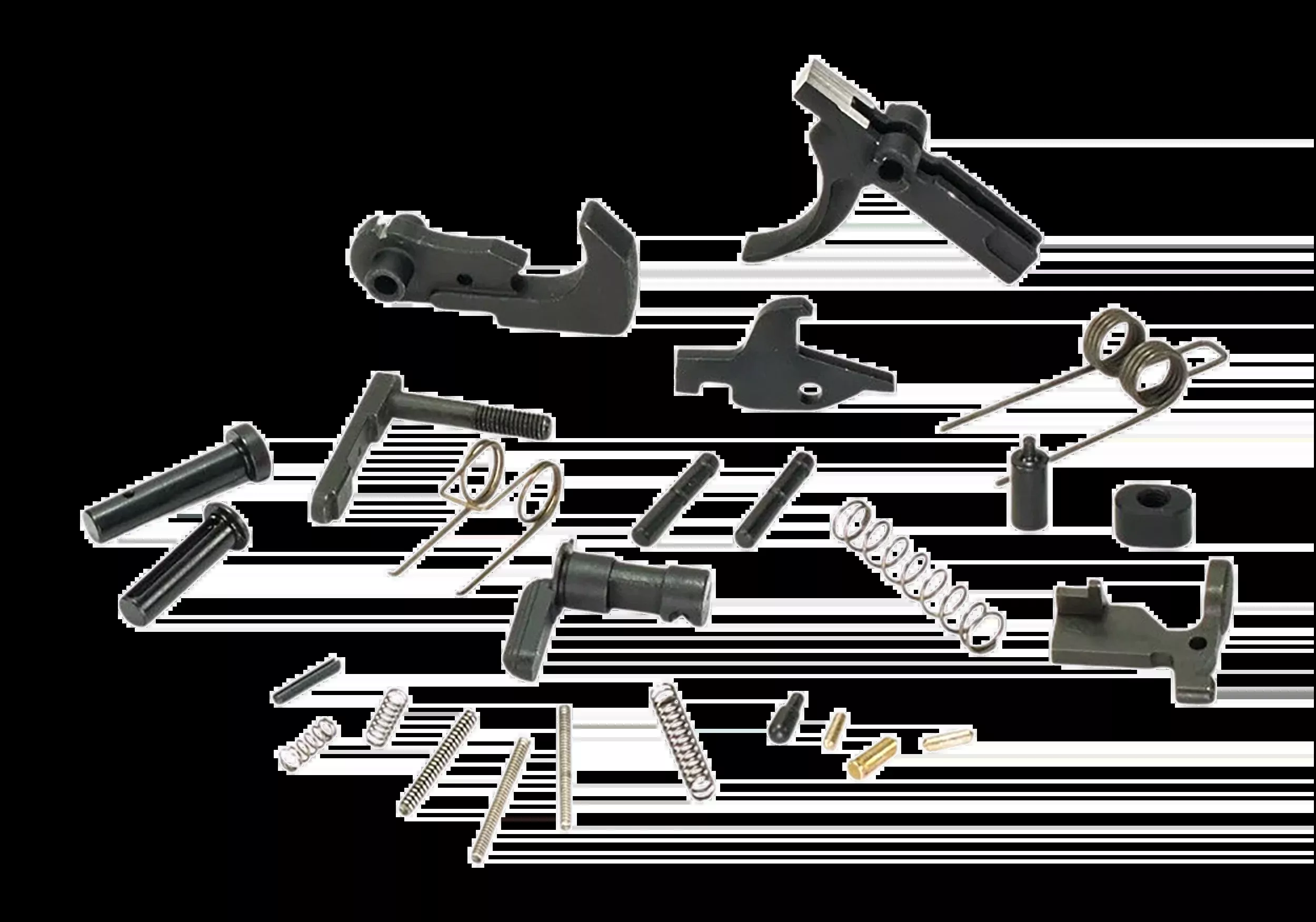White Label Armory WLA-LOW-1015-01 AR-15 Lower Parts Kit - Black Phosphate