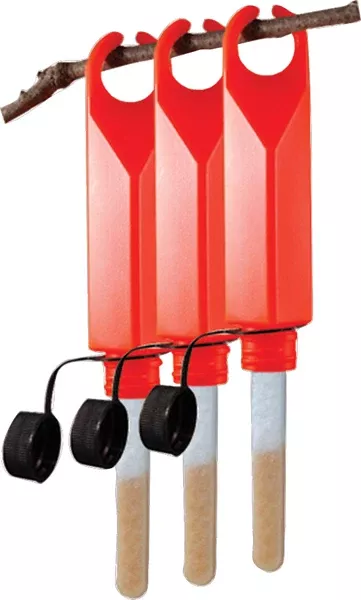 Wildlife Research Center Quik-Wiks Scent Dispenser 3-Pack, Rain-Shedding Wick Design, 363