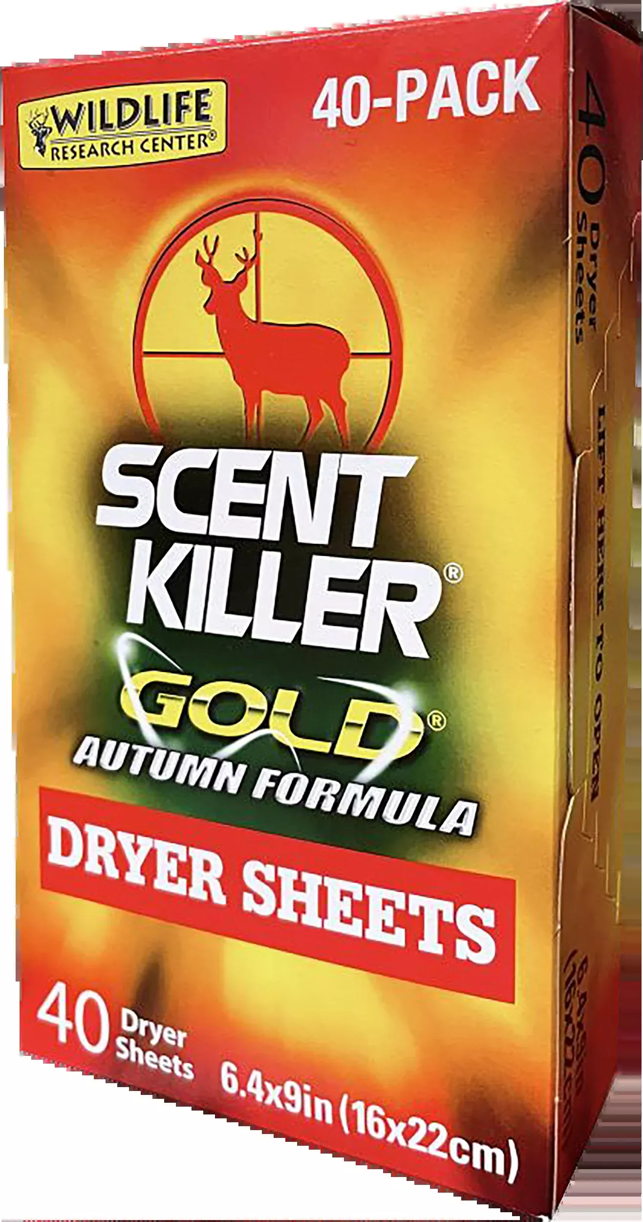 Wildlife Research Scent Killer Gold Autumn Dryer Sheets Odor Eliminator, 40-Pack, 1283