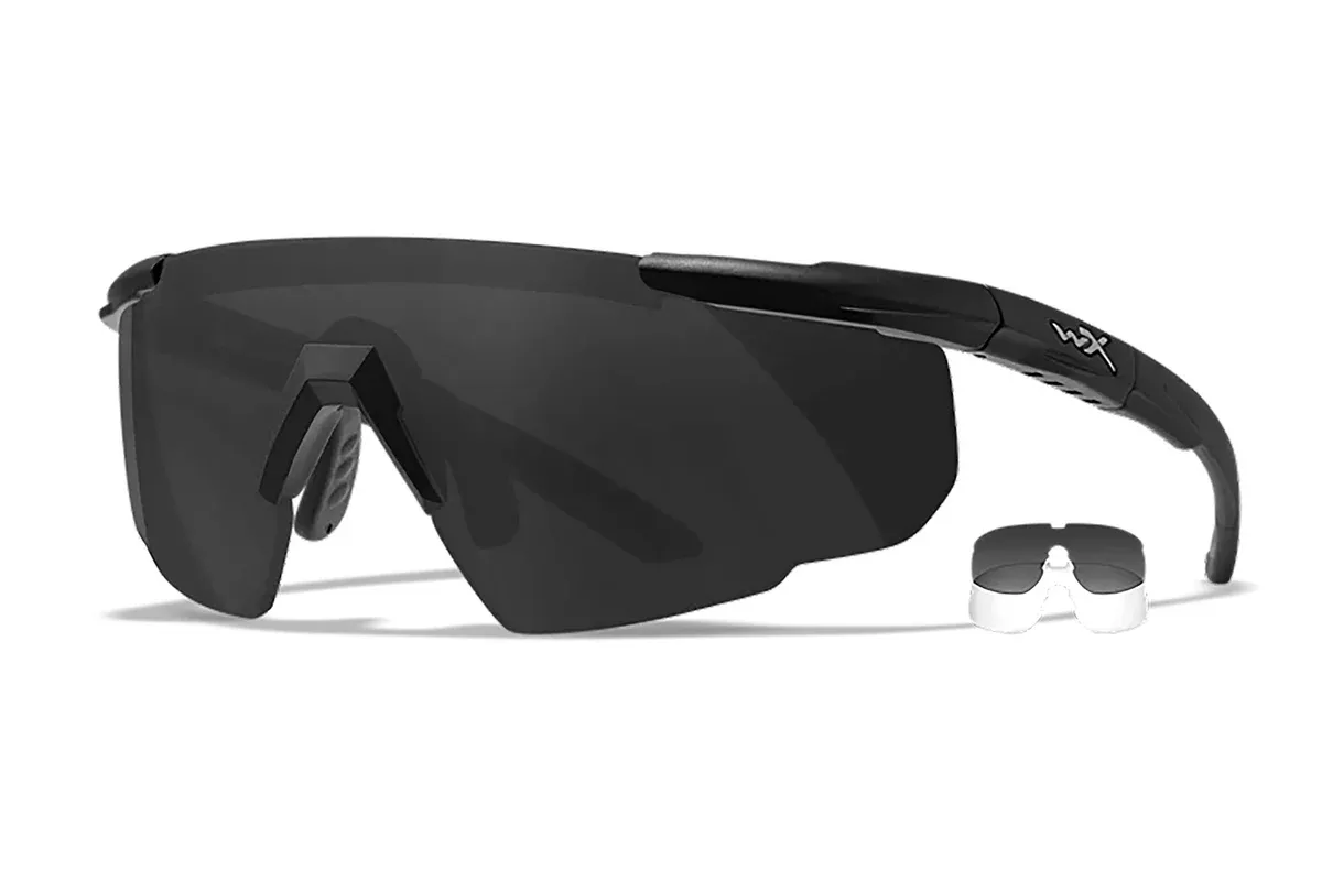 Wiley X 315 Saber AdvancedSmoke Gray/Clear Lens Polycarbonate Black Frame