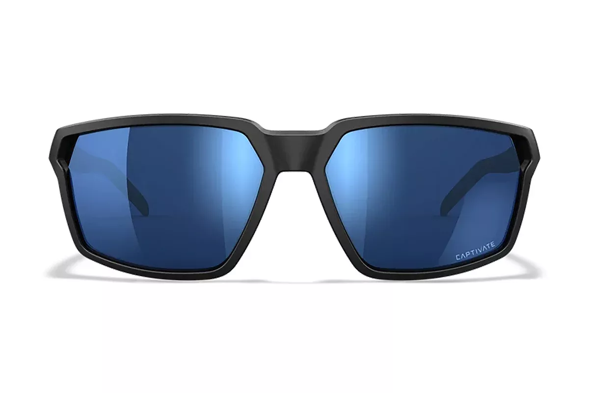 Wiley X AC6SRA09 SierraM/L Blue Mirror Lens Polycarbonate Matte Black Frame