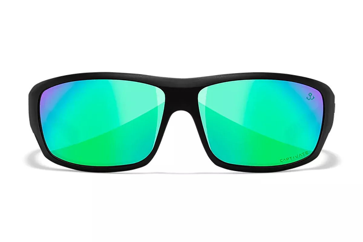 Wiley X ACOME22 OmegaGreen Mirror Lens Polycarbonate Matte Black Frame