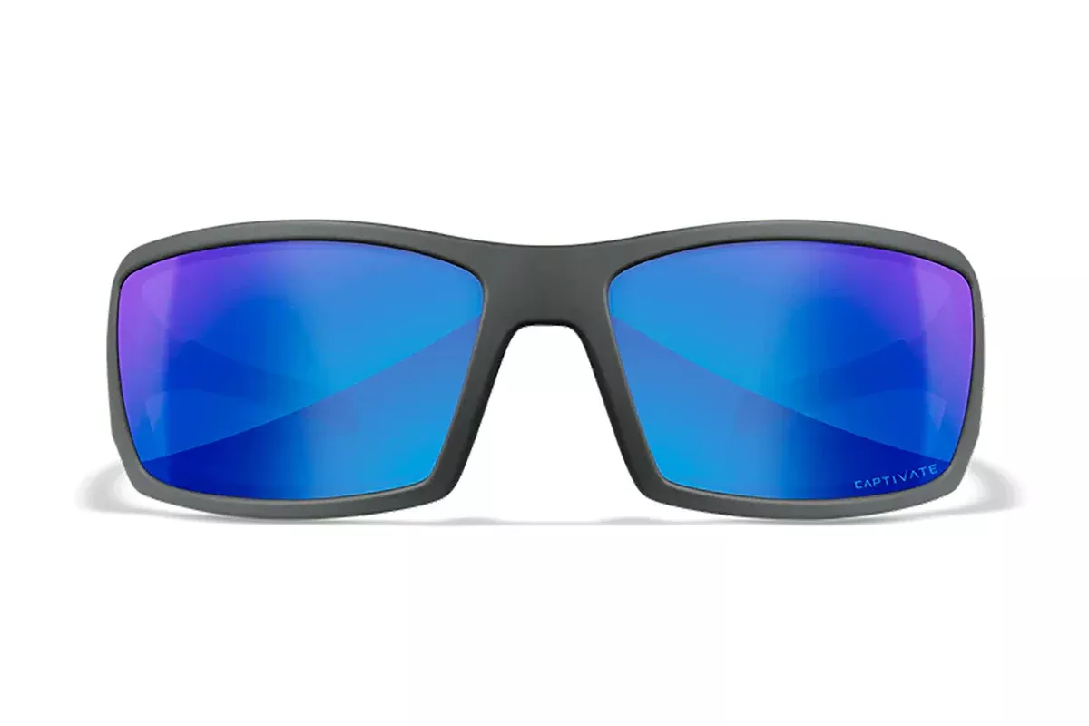 Wiley X SSTWI09 TwistedM/L Blue Mirror Lens Polycarbonate Matte Gray Frame