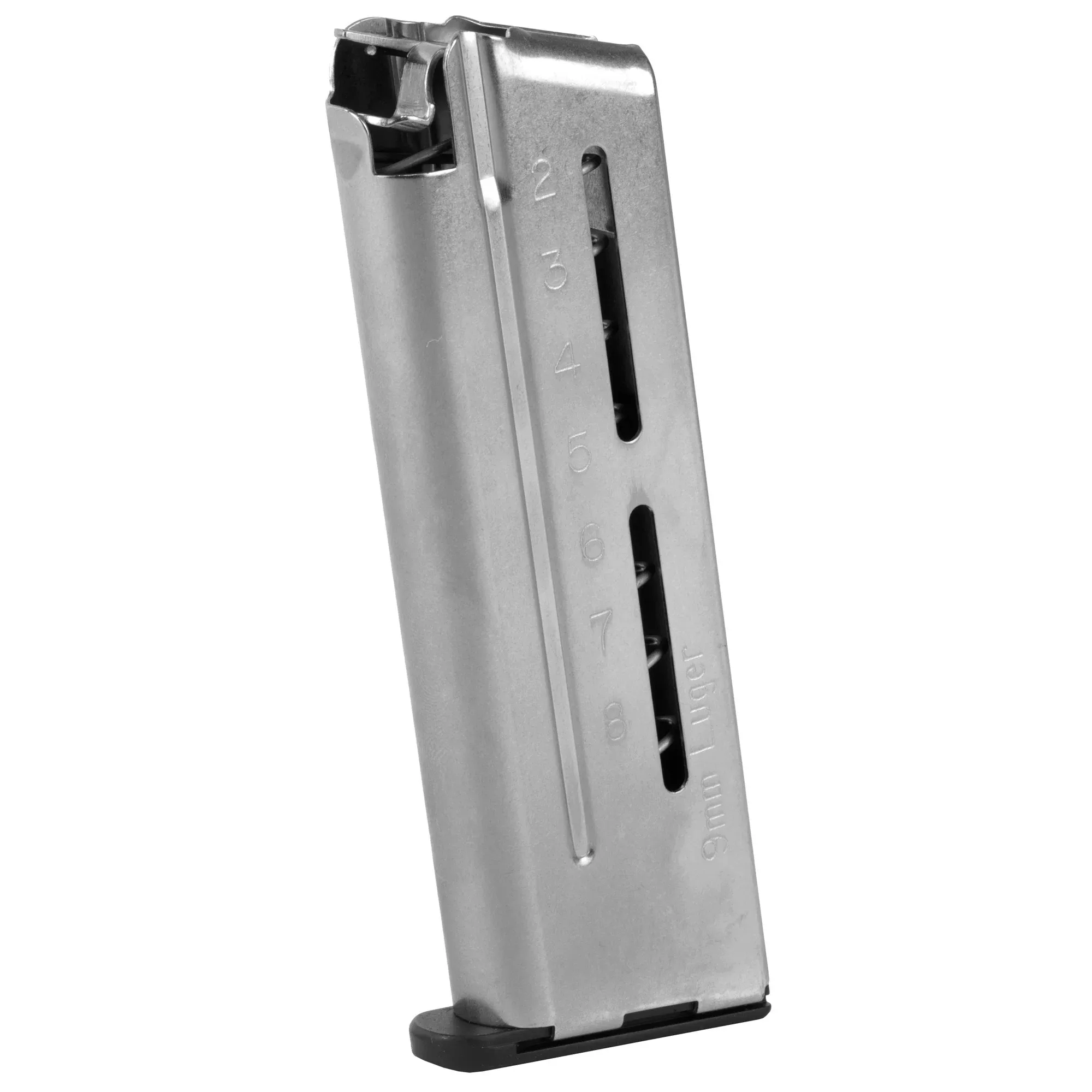 Wilson Combat 1911 Elite Tactical Magazine (ETM) Compact 9mm 8-Round Stainless Steel 500-9C8