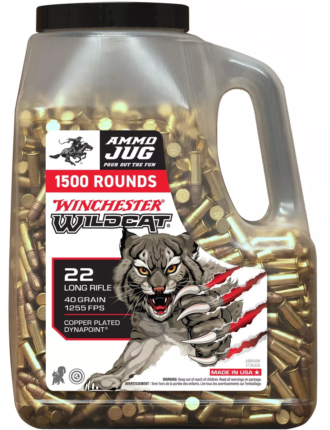 WIN WW22LRJUG22LR DP WILDCAT JUG 40GR 1500/3