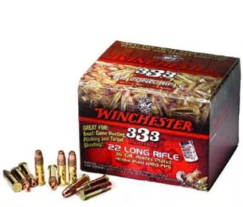 Winchester .22 LR 36gr Copper Platted Hollow Point 333Rd box