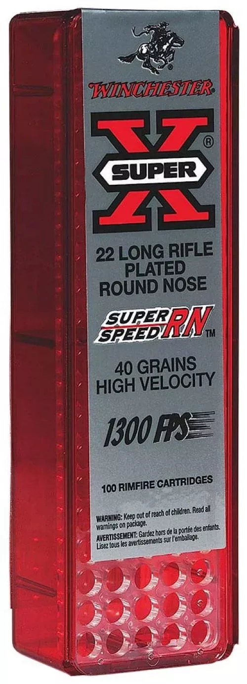 Winchester .22 LR Super X 40 Gr Round Nose 100/bx